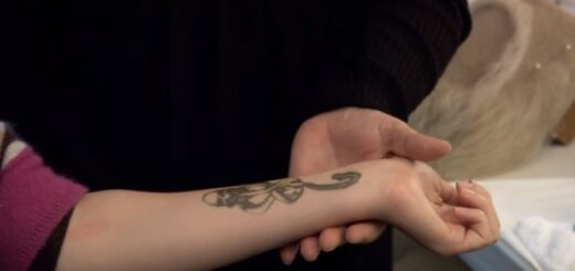 For a behind-the-scenes video originally featured on the “Harry Potter and the Half-Blood Prince” DVD, Emma Watson was branded with the Dark Mark.