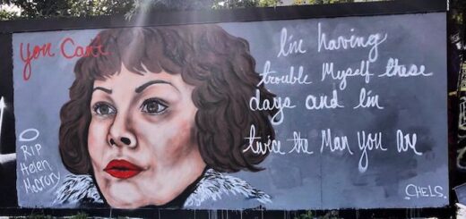 A Helen McCrory mural by Dublin-based artist Chels.