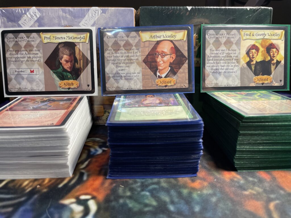 These are character cards for HPTCG.