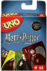 The UNO Harry Potter Card Game is pictured as sold on Amazon.