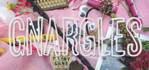 The artwork for the wizard rock album "Gnargles" is shown as a featured image. In the artwork, the word "Gnargles" appears in white text against a pink backdrop with various knickknacks.