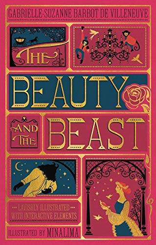 The cover of MinaLima's illustrated "The Beauty and the Beast" is shown.