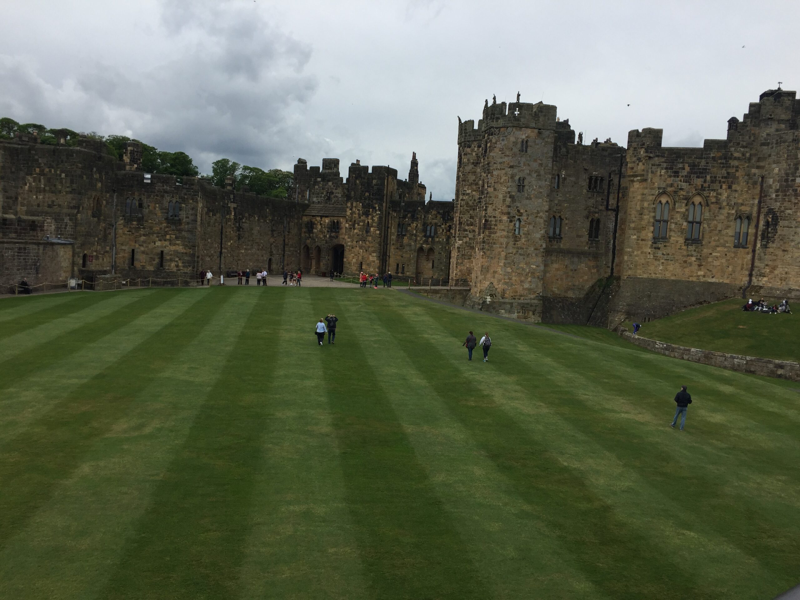This view of the Alnwick Castle grounds made me feel like I was at Hogwarts.