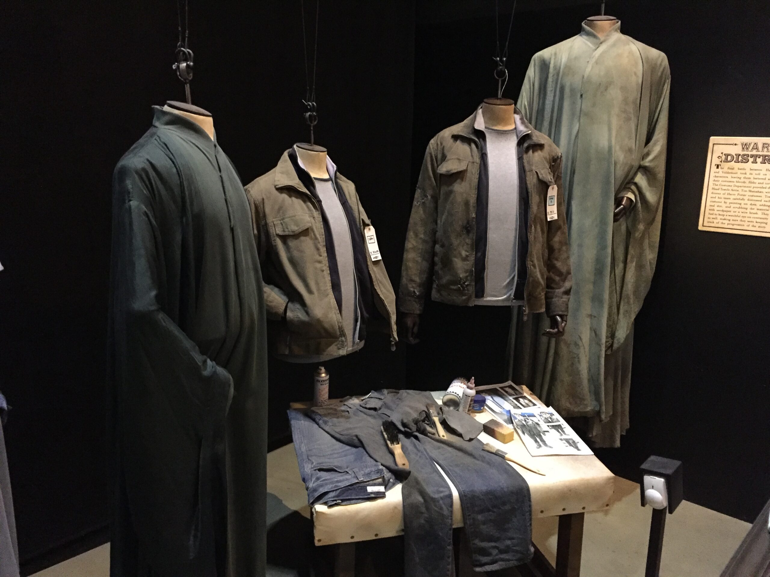 I loved getting to see the shirt that Harry never grew out of, as well as Voldemort’s robes.