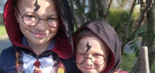 Pupils at Langney Primary School in costume for their "Harry Potter" Extravaganza.