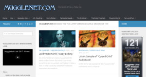 MuggleNet website 2017