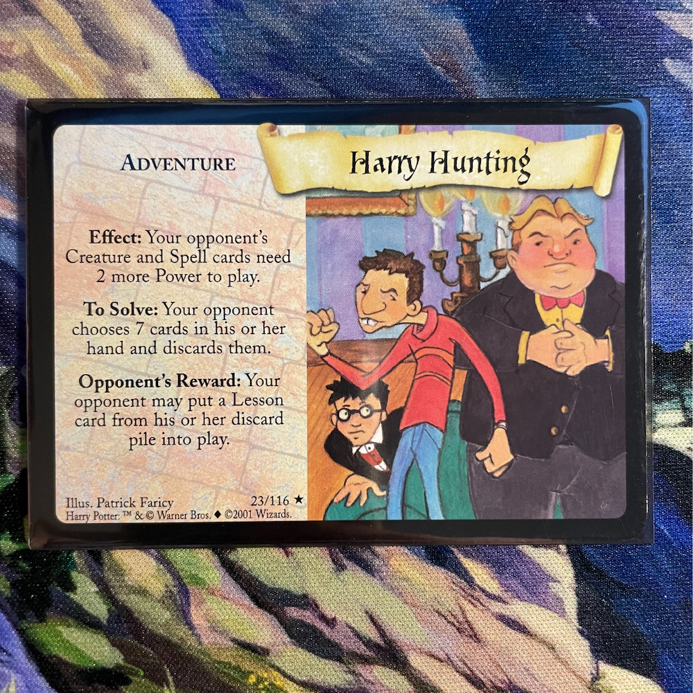 This "Harry Hunting" card is from HPTCG.