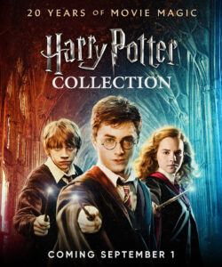 Starting September 1, the “Harry Potter” movie collection will be streaming on HBO Max.