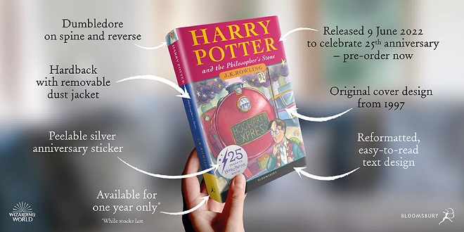 Contenu des éditions anniversaire de 'Harry Potter and the Philosopher's  stone