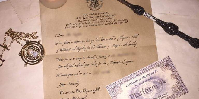 DIY Harry Potter Invitation