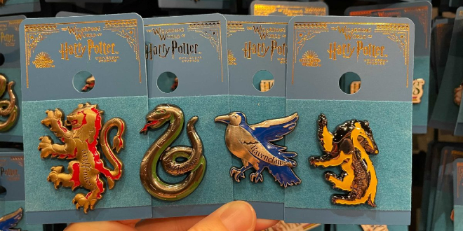 Hogwarts House mascot pins
