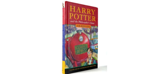 A rare copy of "Harry Potter and the Philosopher's Stone" is pictured as sold at auction by Mullen's, an auction house in Bray, Ireland.