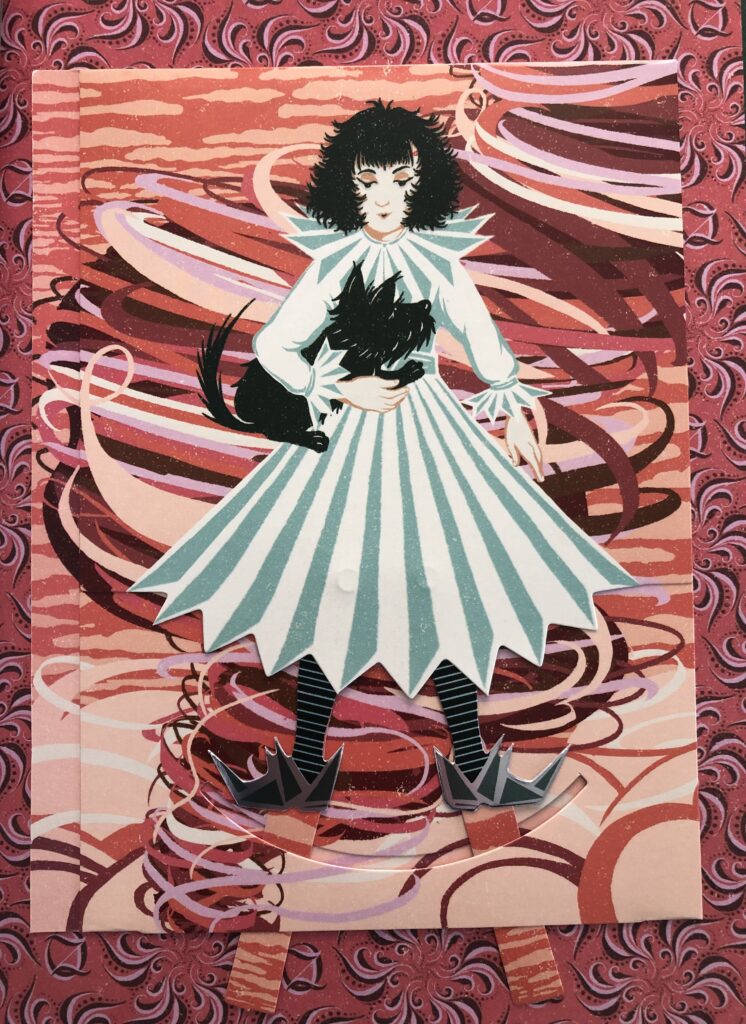 This illustration of Dorothy is from the MinaLima Wizard of Oz book.