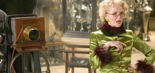 Rita Skeeter prepares to take a photo