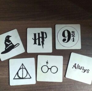 Some "Harry Potter" art that Darshana made.