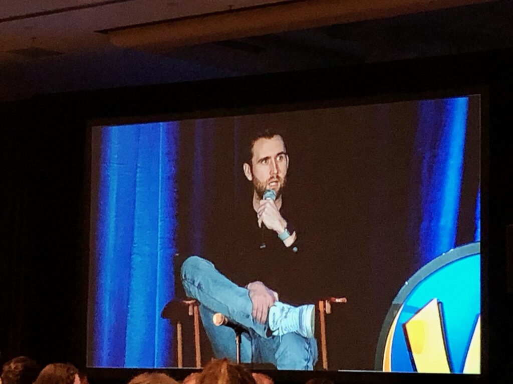 This is Matthew Lewis speaking at Wizard World Chicago.