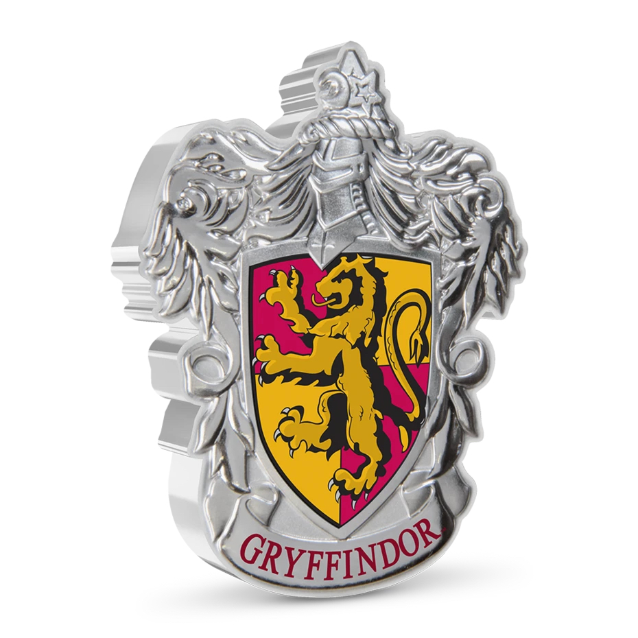 The silver coin featuring the Gryffindor crest is now on sale from New Zealand Mint.