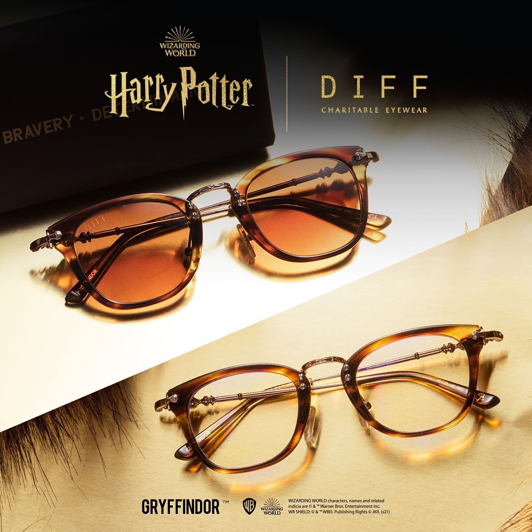 Gryffindors can roar with pride knowing that their glasses are representing McGonagall. The temples of these frames are shaped like her wand.