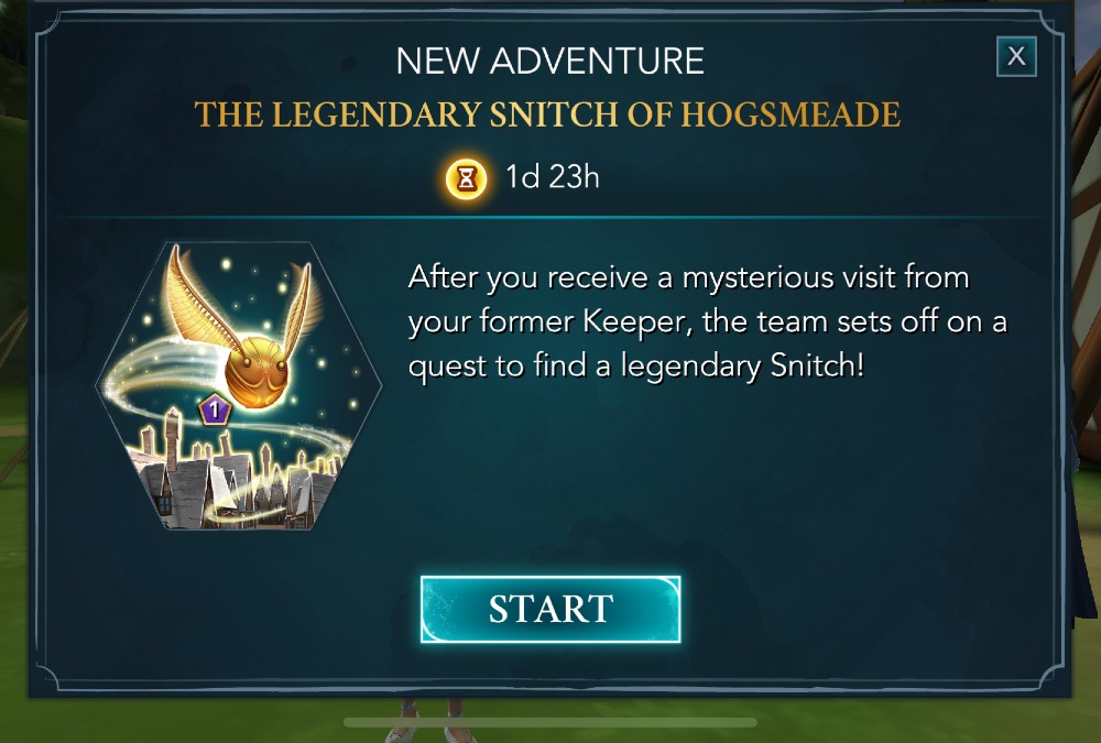 The Legendary Snitch of Hogsmeade information in "Harry Potter: Hogwarts Mystery"