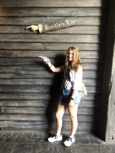 Rachel at a recent Wizarding World trip.