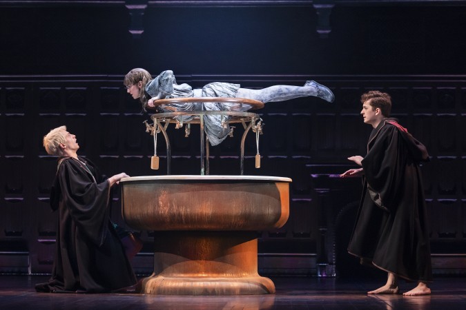 Brady Dalton Richards, Michela Cannon, and James Romney in “Harry Potter and the Cursed Child” (Matthew Murphy)