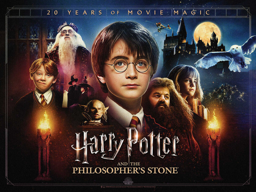 "Harry Potter and the Sorcerer's Stone" image commemorating 20 years of movie magic