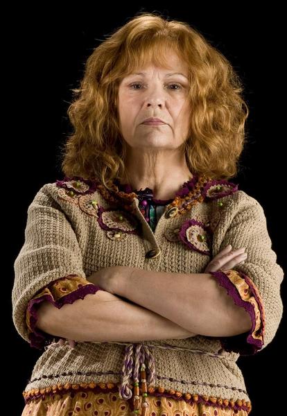 Molly Weasley looks fierce.