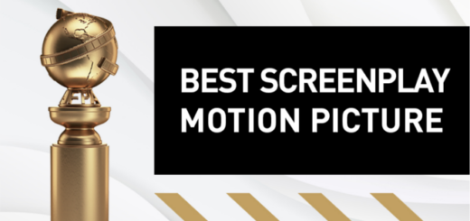 A featured image including a banner announcing the Golden Globe Award for Best Screenplay - Motion Picture is shown.