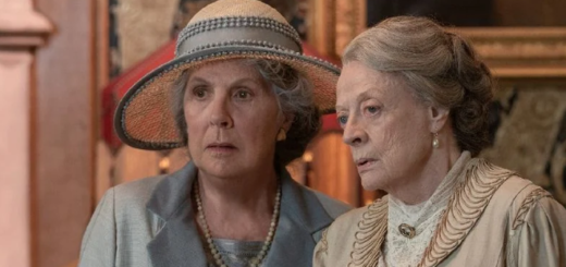 Dame Maggie Smith in costume for "Downton Abbey: A New Era".