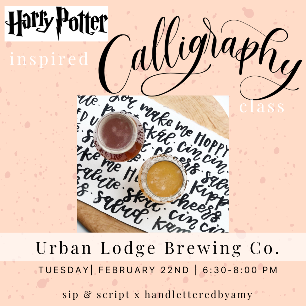 "Harry Potter" calligraphy class