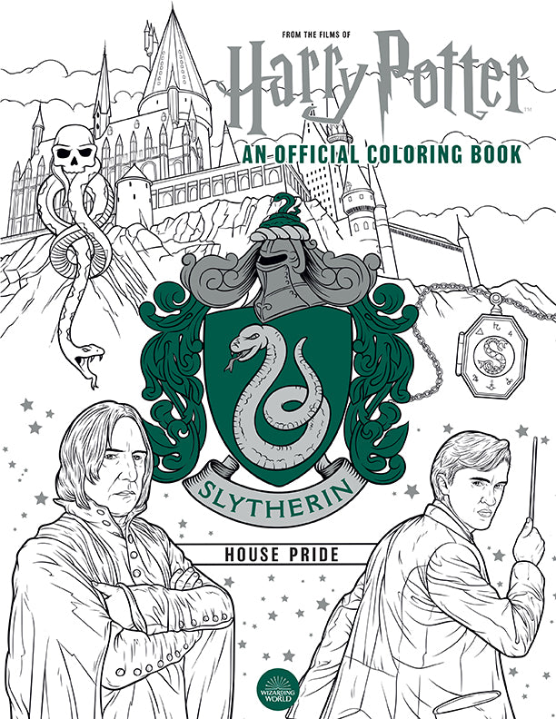 Harry Potter: Slytherin House Pride coloring book cover