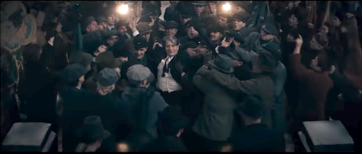 This is Grindelwald crowd surfing.
