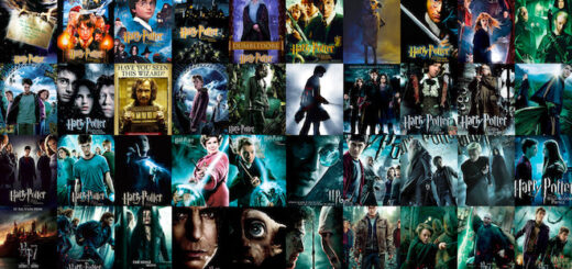 These are all the Harry Potter movie posters.
