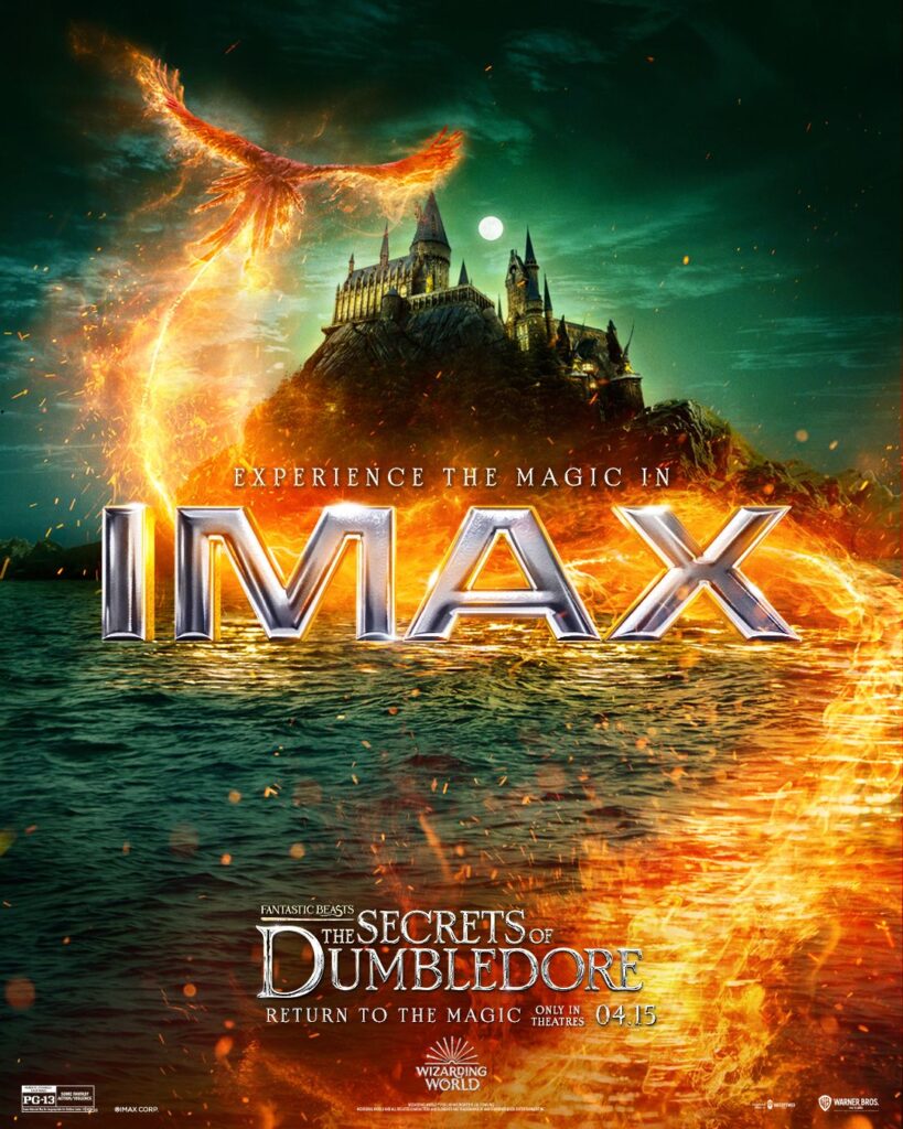 "Fantastic Beasts: The Secrets of Dumbledore" will be released in IMAX theaters on April 15.
