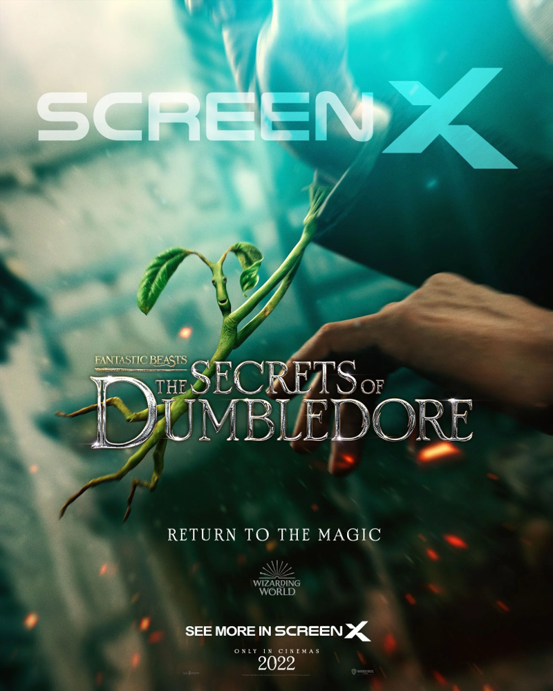 Pickett the Bowtruckle is pictured on the ScreenX poster for "Fantastic Beasts: The Secrets of Dumbledore."