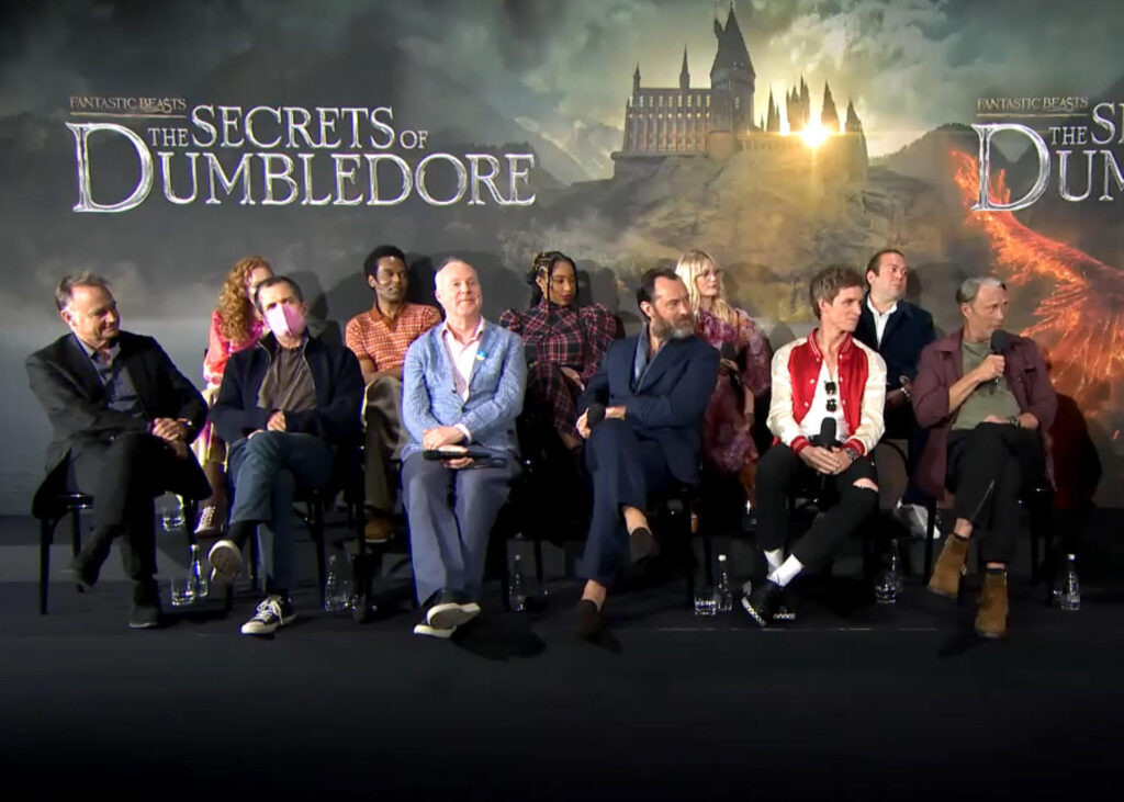 This is the cast of "Secrets of Dumbledore"