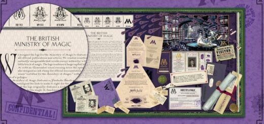 Pages from "The Magic of MinaLima" showcasing