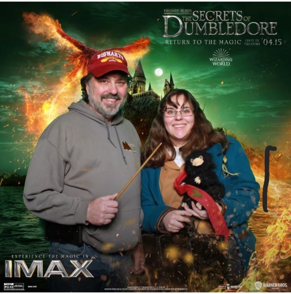 You could take your photo at the early screening event of "Secrets of Dumbledore."