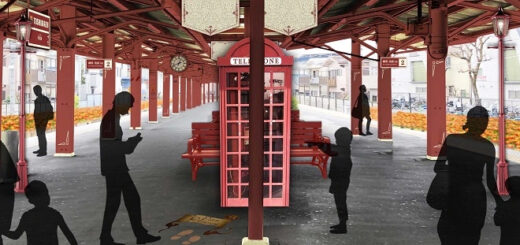 Mock-up of Potter-inspired Toshimaen Station