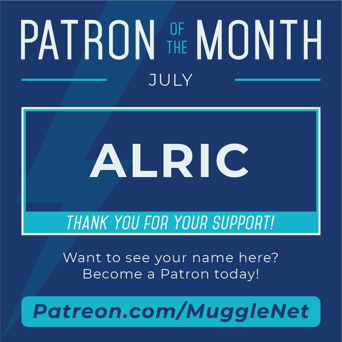 Patron of the Month, July, Alric