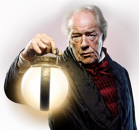 Michael Gambon in an episode of "Doctor Who."