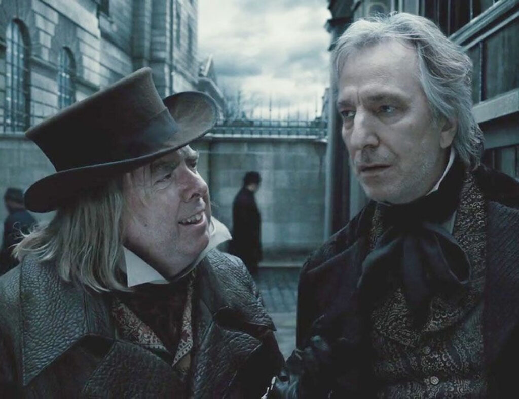 Alan Rickman and Timothy Spall in Sweeney Todd
