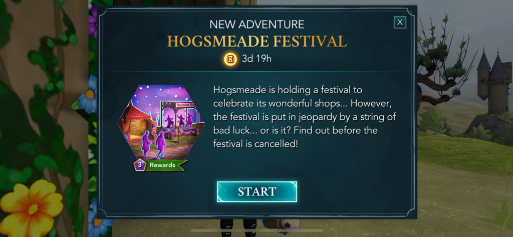 Hogsmeade Festival adventure in "Harry Potter: Hogwarts Mystery"