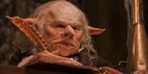This is one of the Gringotts goblins.