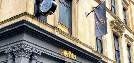 The storefront of Harry Potter New York in the Flatiron District, which celebrated its first anniversary this week.