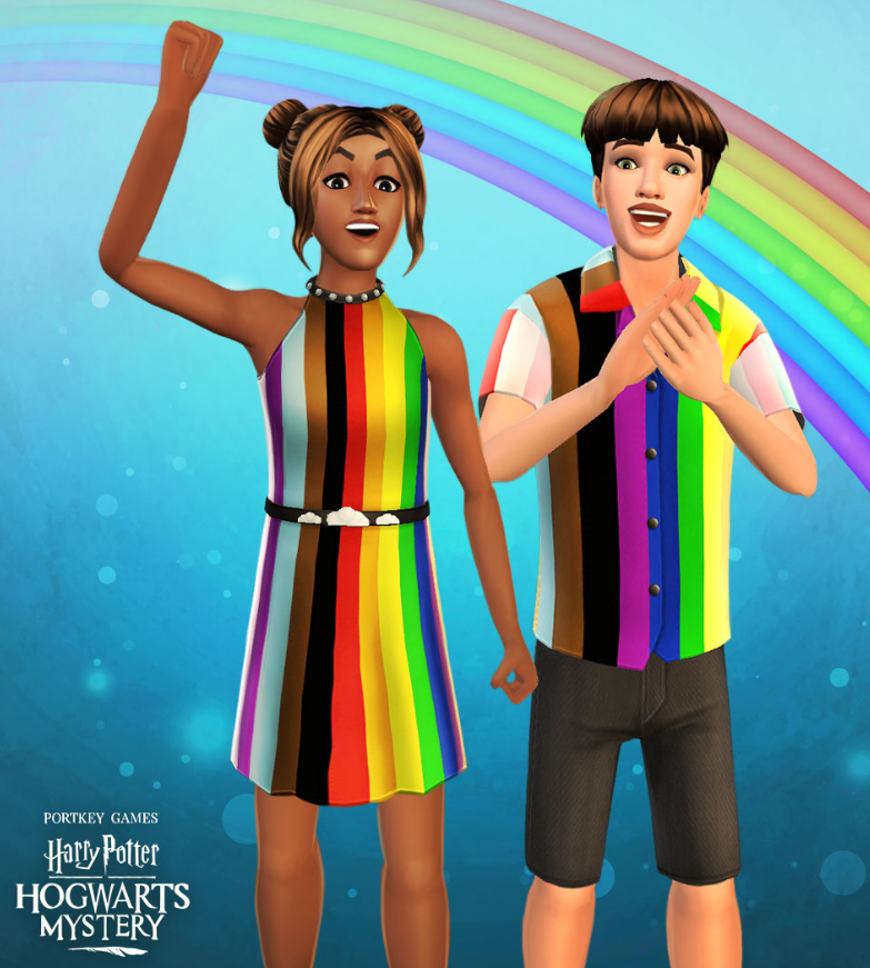 Pride outfit available for all players in "Harry Potter: Hogwarts Mystery"