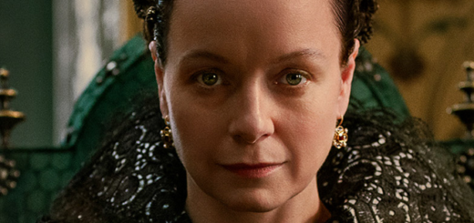 Samantha Morton is pictured in character as Catherine de Medici in "The Serpent Queen for Starz, as published by "Entertainment Weekly."