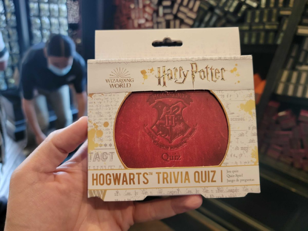 Hogwarts Trivia Quiz from Universal Studios Hollywood.