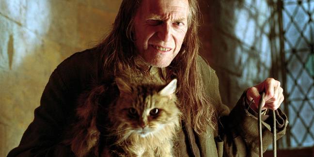 Filch with Mrs. Norris