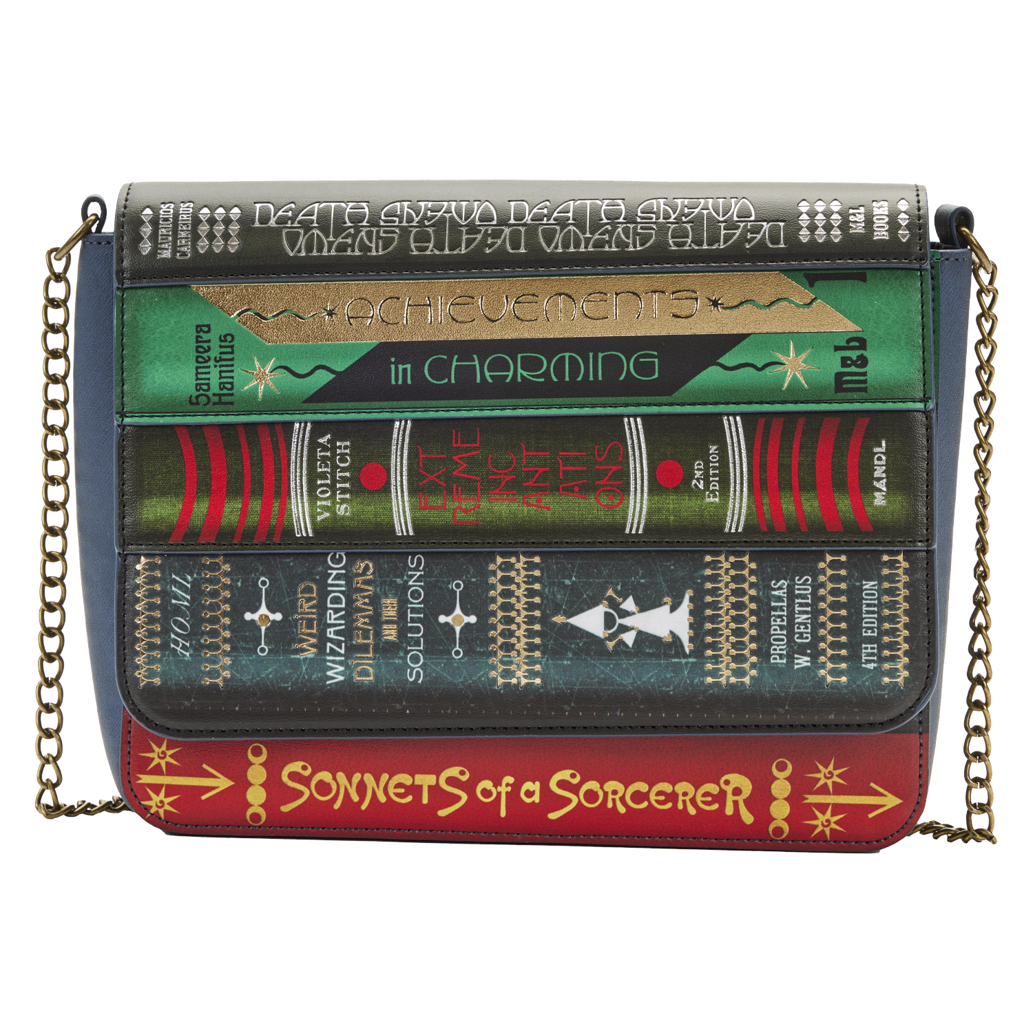 The Fantastic Beasts Magical Books Crossbody Bag has plenty of room for school supplies.